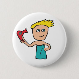 毛髪乾燥 缶バッジ