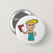 毛髪乾燥 缶バッジ (正面&裏面)