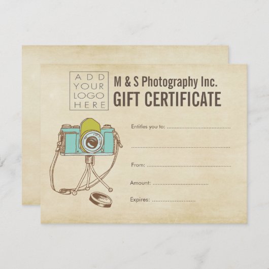 毛髪美しいサロンギフト券テンプレート (正面/裏面)