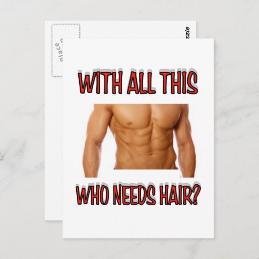 毛髪 ポストカード (正面/裏面)