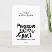 "毛"は誕生日の挨拶にバンドを付けます カード (裏面)