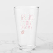 氏および夫人としてLOVE KISS最初バレンタイン タンブラーグラス (裏面)