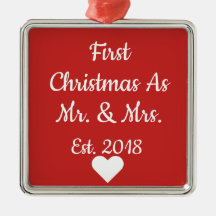 氏および夫人としてOrnament初めてのクリスマス