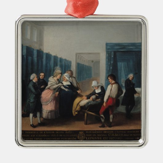 氏および夫人のNecker訪問 メタルオーナメント (正面)