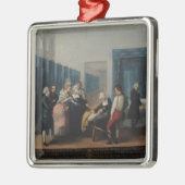 氏および夫人のNecker訪問 メタルオーナメント (左)