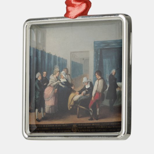 氏および夫人のNecker訪問 メタルオーナメント (左)
