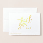 氏および夫人は写真の実質ホイル感謝していしています 箔カード (裏面封筒付き)