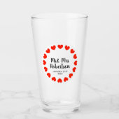 氏および夫人タンブラーは結婚披露宴のためのガラスを飲みます タンブラーグラス (正面)