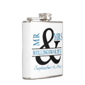 氏および夫人-パーソナライズな結婚式 フラスク (右)
