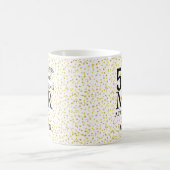 氏および夫人Right第50の結婚記念日 コーヒーマグカップ (中央)