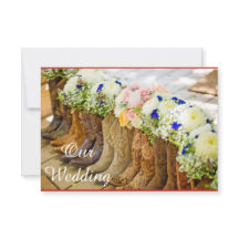 氏および氏結婚式招待状