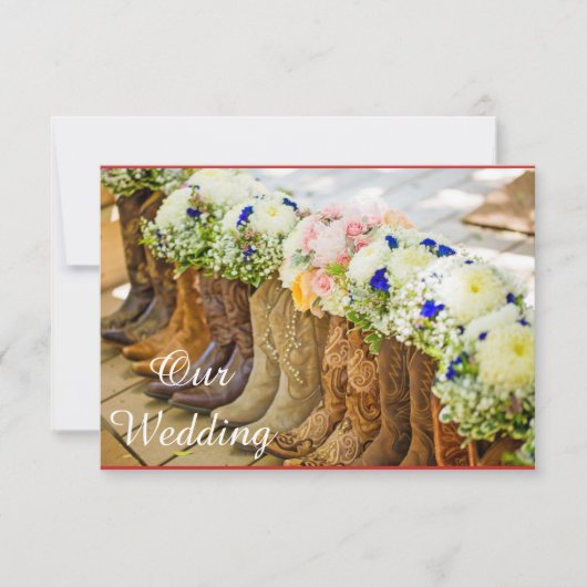 氏および氏結婚式招待状 招待状 (正面)