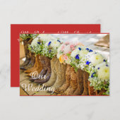 氏および氏結婚式招待状 招待状 (正面/裏面)