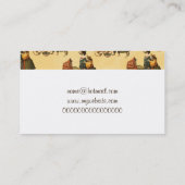 氏およびDog夫人および子犬のヴィンテージの壁紙1899年 名刺 (裏面)