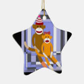 氏およびSock夫人猿 セラミックオーナメント (右)