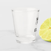 氏とミセスパーソナライズされたの結婚姓 ショットグラス (左)