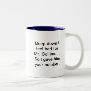氏にあなたの数を与えましたCollins ツートーンマグカップ