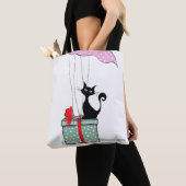 氏のトートバックを開けることDarcy トートバッグ (クローズアップ)