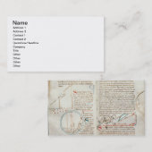 氏の235 「Traiteのd'Astronからのf.32及び33幾何学、 名刺 (正面/裏面)