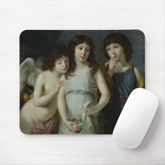 氏のLanglois 3人の子供 マウスパッド (マウス)