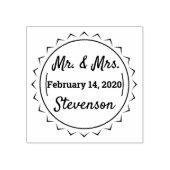 氏スタイリッシュ名デイト・カップル ラバースタンプ (インプリント)