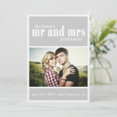 氏及び夫人保存日付の招待状 セーブザデート (スタンド正面)