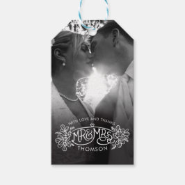氏及び夫人新婚者は結婚式が感謝していしている冬の付きます ギフトタグ