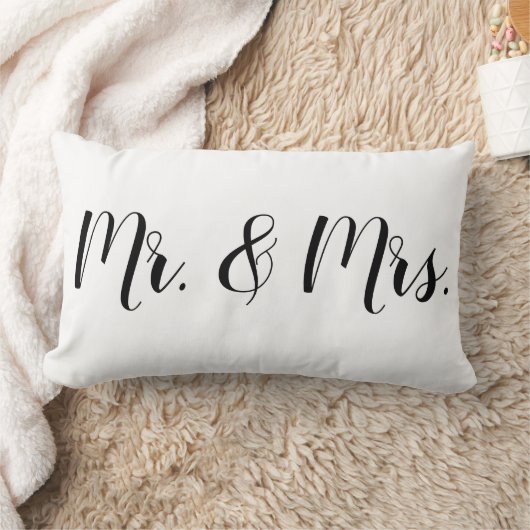 氏及び夫人新郎新婦の結婚祝い ランバークッション (ブランケット)