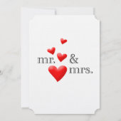 氏及び夫人結婚式招待状があるため 招待状 (裏面)