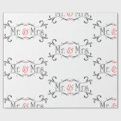 氏及び夫人結婚式 ラッピングペーパー (フラット)