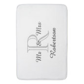 氏及び夫人" BLACK/GRAY/WHITEシックな浴室MAT_ " バスマット (正面縦)