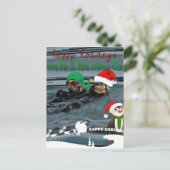 氏及びOtterlyクロース夫人のクリスマスのプレゼント シーズンポストカード (スタンド正面)