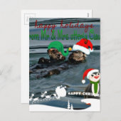 氏及びOtterlyクロース夫人のクリスマスのプレゼント シーズンポストカード (正面/裏面)