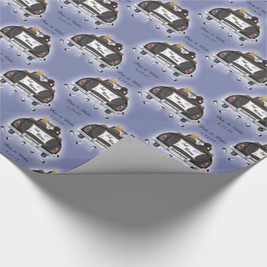 氏及びPersonalized Gay氏の結婚祝いの覆い ラッピングペーパー (角)