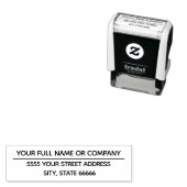 氏名の住所スタンプパーソナライズされたの例 セルフインキングスタンプ (インサイチュ)