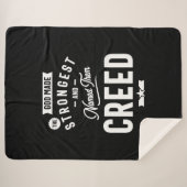 氏名パーソナライズされた誕生日 シェルパブランケット (正面(横))