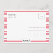 氏名モダン発表 案内ポストカード (裏面)