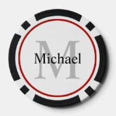 氏名モノグラム及び番号金額特別贈与 ポーカーチップ (裏面)
