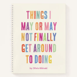 氏名又は名称カラフル文字 ノートブック