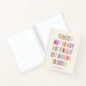 氏名又は名称カラフル文字 ノートブック (内部)