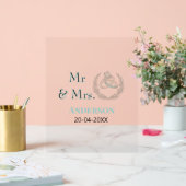 氏名+結婚記念日+年ウェディングギフトg アクリルサイン (ウェディング)