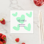 氏名+結婚記念日+年+ウエディングギフト スタンダードカクテルナプキン (インサイチュ)
