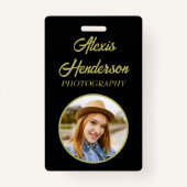 氏名/職業/個人写真 バッジ (裏面)