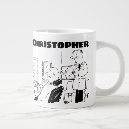 氏名Gを付した理容師又は美容師への贈与 ジャンボコーヒーマグカップ (右)