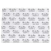 氏結婚とミセス・ネーム・コラパーソナライズされたージュの ラージペーパーバッグ (正面)