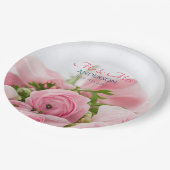 氏結婚とミセス、姓、写真の日付 ペーパープレート (アングル)