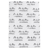 氏結婚名夫妻の贈りパーソナライズされた物 ミディアムペーパーバッグ (正面)