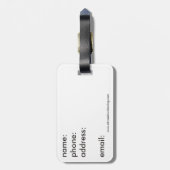 氏荷物のラベル ラゲッジタグ (裏面縦)