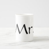 氏骨灰磁器のコーヒー・マグ ボーンチャイナマグカップ (正面)