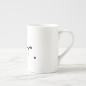 氏骨灰磁器のコーヒー・マグ ボーンチャイナマグカップ (右)